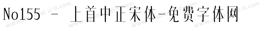 No155 - 上首中正宋体字体转换